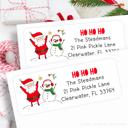  Christmas Address Labels | Personalized Return Address Stickers | Set of 60 | FREE SHIPPING