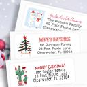  Christmas Address Labels | Personalized Return Address Stickers | Set of 60 | FREE SHIPPING