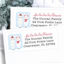  Christmas Address Labels | Personalized Return Address Stickers | Set of 60 | FREE SHIPPING