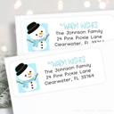  Christmas Address Labels | Personalized Return Address Stickers | Set of 60 | FREE SHIPPING