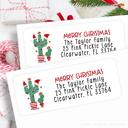  Christmas Address Labels | Personalized Return Address Stickers | Set of 60 | FREE SHIPPING