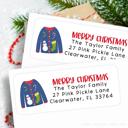  Christmas Address Labels | Personalized Return Address Stickers | Set of 60 | FREE SHIPPING