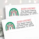  Christmas Address Labels | Personalized Return Address Stickers | Set of 60 | FREE SHIPPING