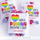  Personalized Valentine's Day Party Stickers with Treat Bags Valentine's Labels  | Set of 24