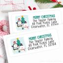  Christmas Address Labels | Personalized Return Address Stickers | Set of 60 | FREE SHIPPING