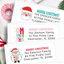  Christmas Address Labels | Personalized Return Address Stickers | Set of 60 | FREE SHIPPING