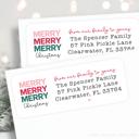  Christmas Address Labels | Personalized Return Address Stickers | Set of 60 | FREE SHIPPING