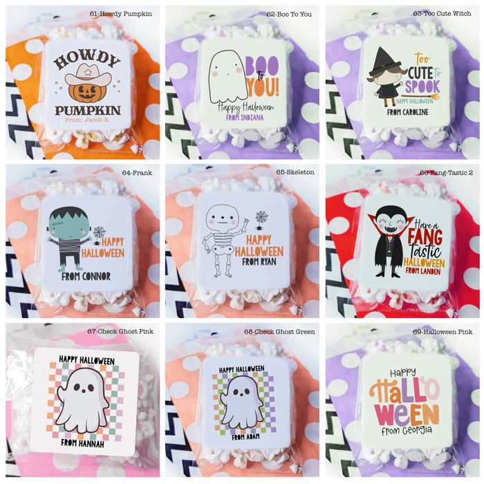 Personalized Halloween Stickers | Set of 24