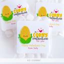  Personalized Valentine's Day Party Stickers with Treat Bags Valentine's Labels  | Set of 24