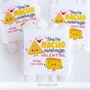  Personalized Valentine's Day Party Stickers with Treat Bags Valentine's Labels  | Set of 24