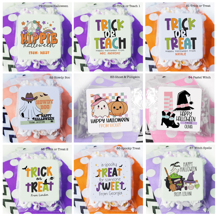Personalized Halloween Stickers | Set of 24