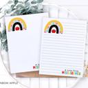  Personalized Teacher Notepad | School Rainbow Notepad | Teacher Gift | FREE SHIPPING