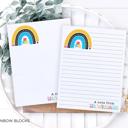  Personalized Teacher Notepad | School Rainbow Notepad | Teacher Gift | FREE SHIPPING