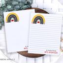  Personalized Teacher Notepad | School Rainbow Notepad | Teacher Gift | FREE SHIPPING