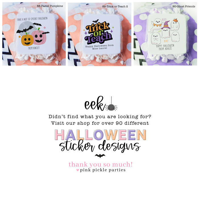 Personalized Halloween Stickers | Set of 24