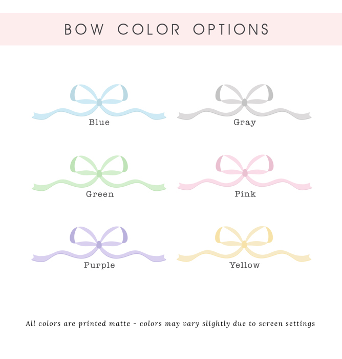 Personalized Coquette Bow Notepad