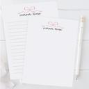  Personalized Coquette Bow Notepad