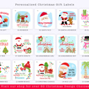  Personalized Christmas Gift Sticker Labels | Set of 24 | FREE SHIPPING