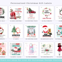  Personalized Christmas Gift Sticker Labels | Set of 24 | FREE SHIPPING