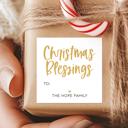  Modern To From Personalized Christmas Gift Labels | Set of 24