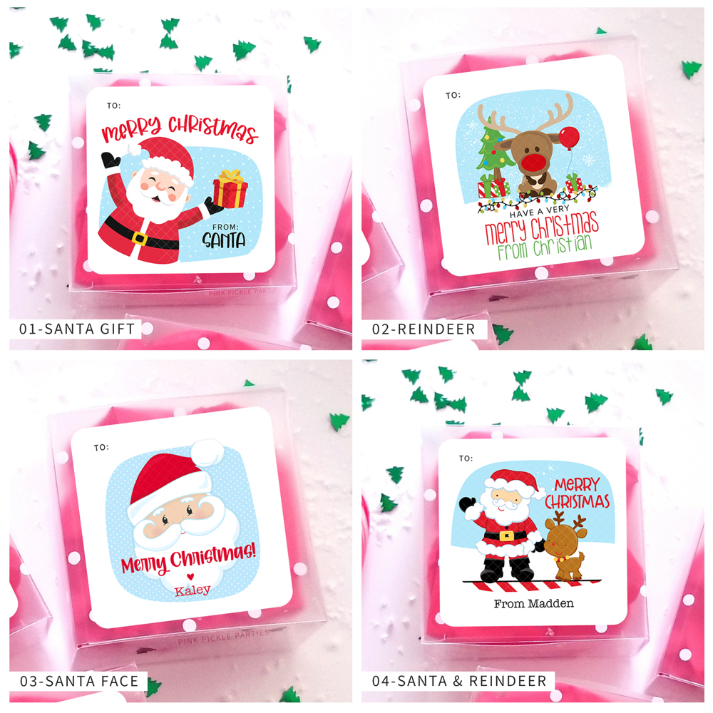 Personalized Christmas Gift Sticker Labels | Set of 24 | FREE SHIPPING