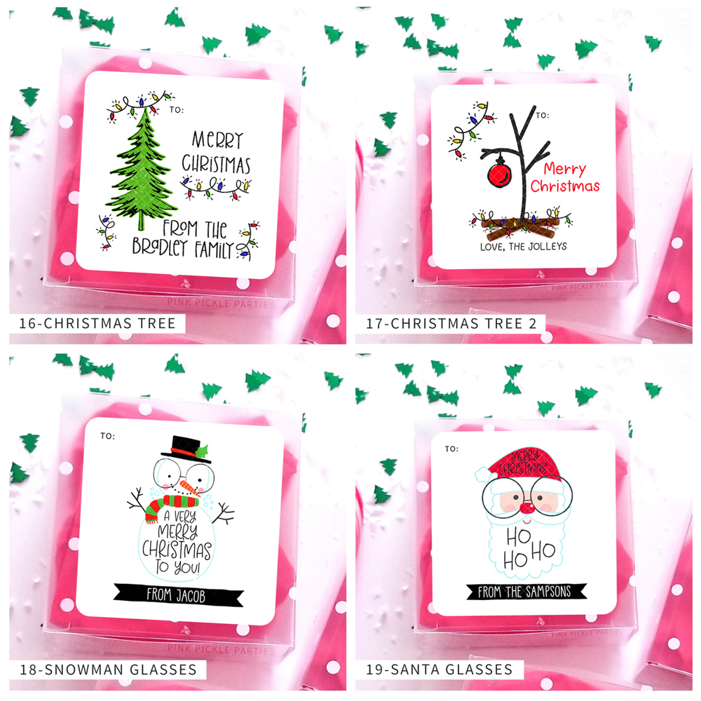 Personalized Christmas Gift Sticker Labels | Set of 24 | FREE SHIPPING