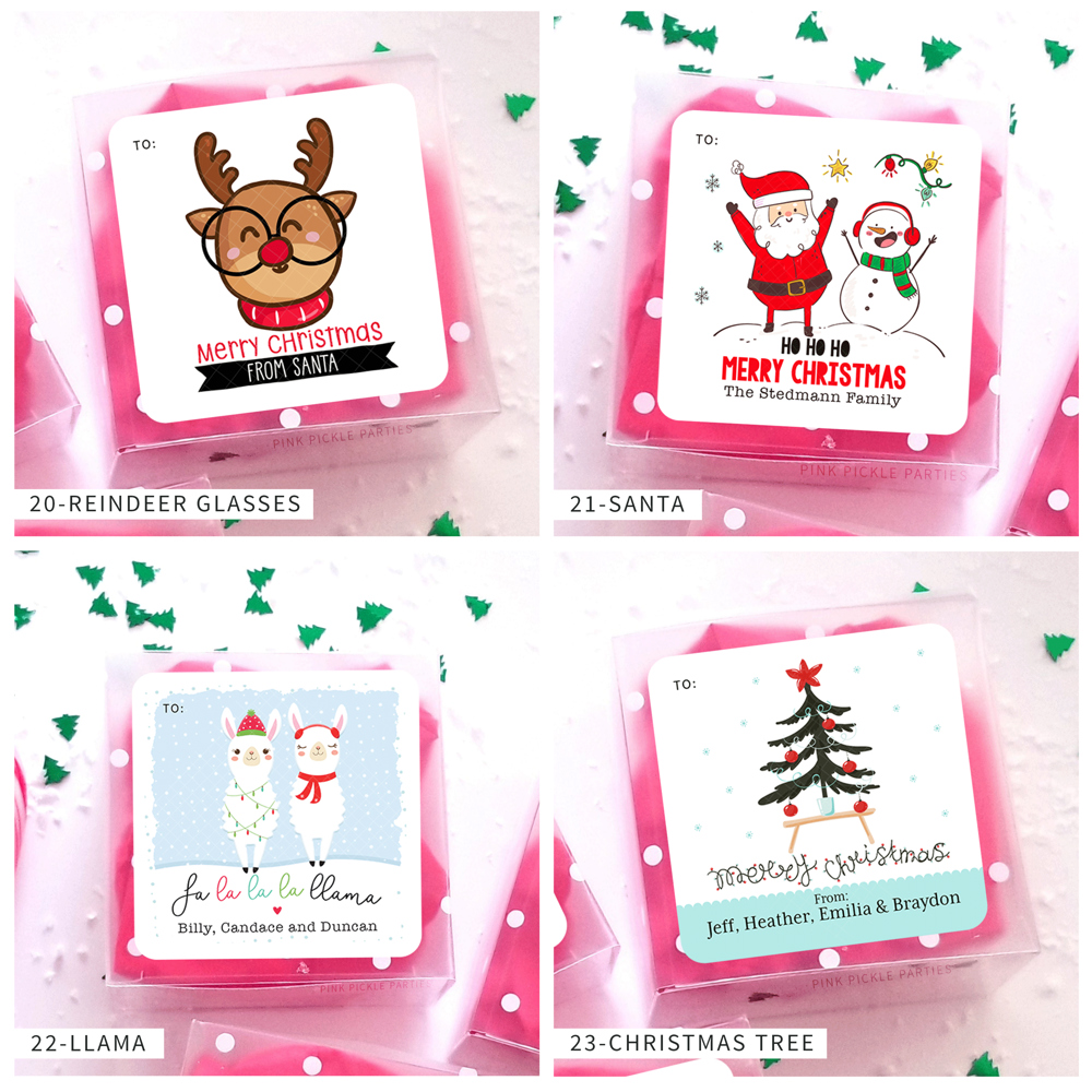 Personalized Christmas Gift Sticker Labels | Set of 24 | FREE SHIPPING