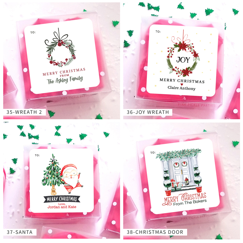 Personalized Christmas Gift Sticker Labels | Set of 24 | FREE SHIPPING