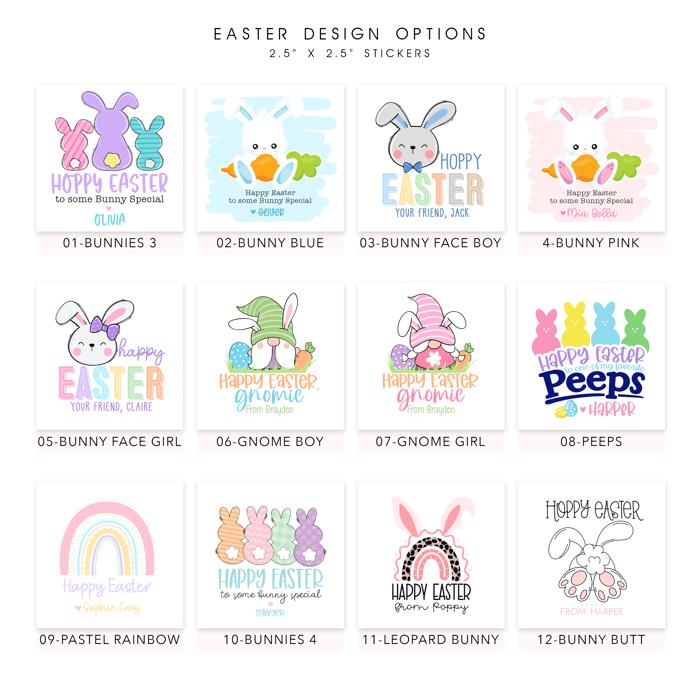 Easter Stickers | Personalized Classroom Party Stickers