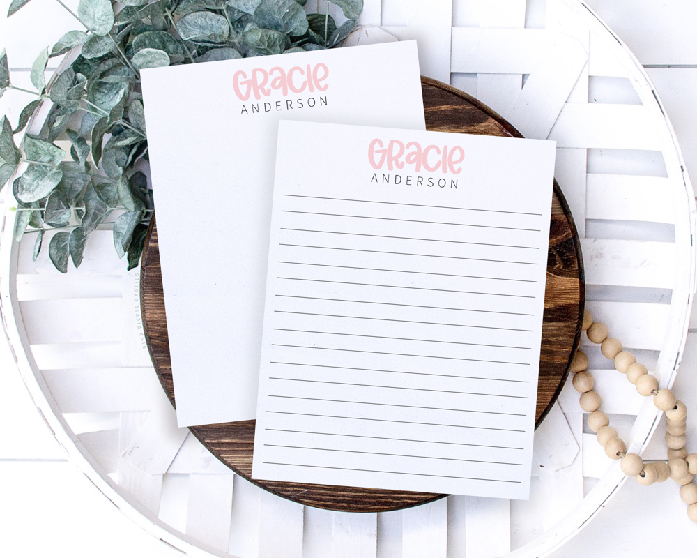 Personalized Trendy Fall Notepad | Great Stocking Stuffer