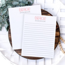  Personalized Trendy Fall Notepad | Great Stocking Stuffer