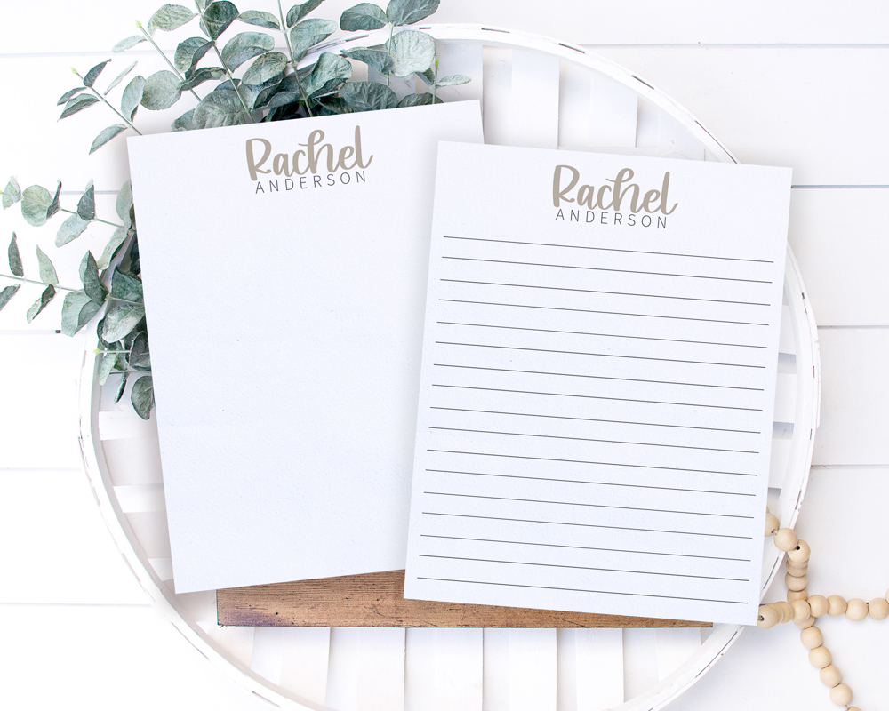 Personalized Trendy Fall Notepad | Great Stocking Stuffer