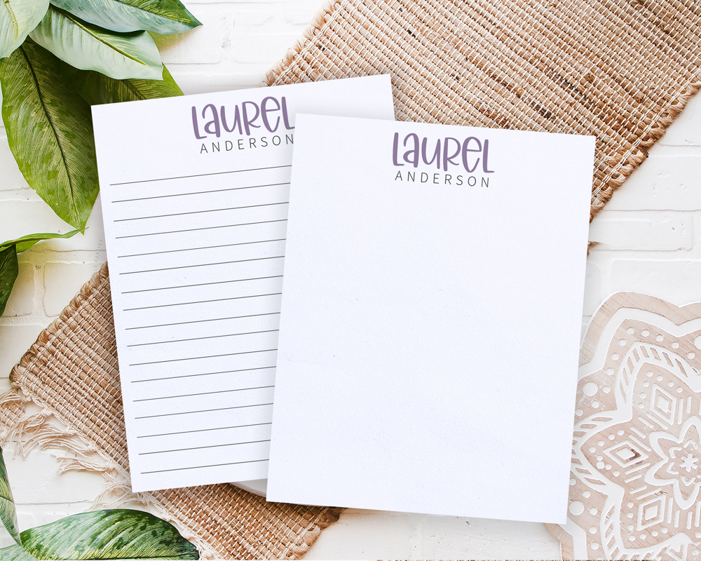 Personalized Trendy Fall Notepad | Great Stocking Stuffer