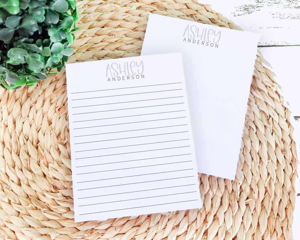 Personalized Trendy Fall Notepad | Great Stocking Stuffer