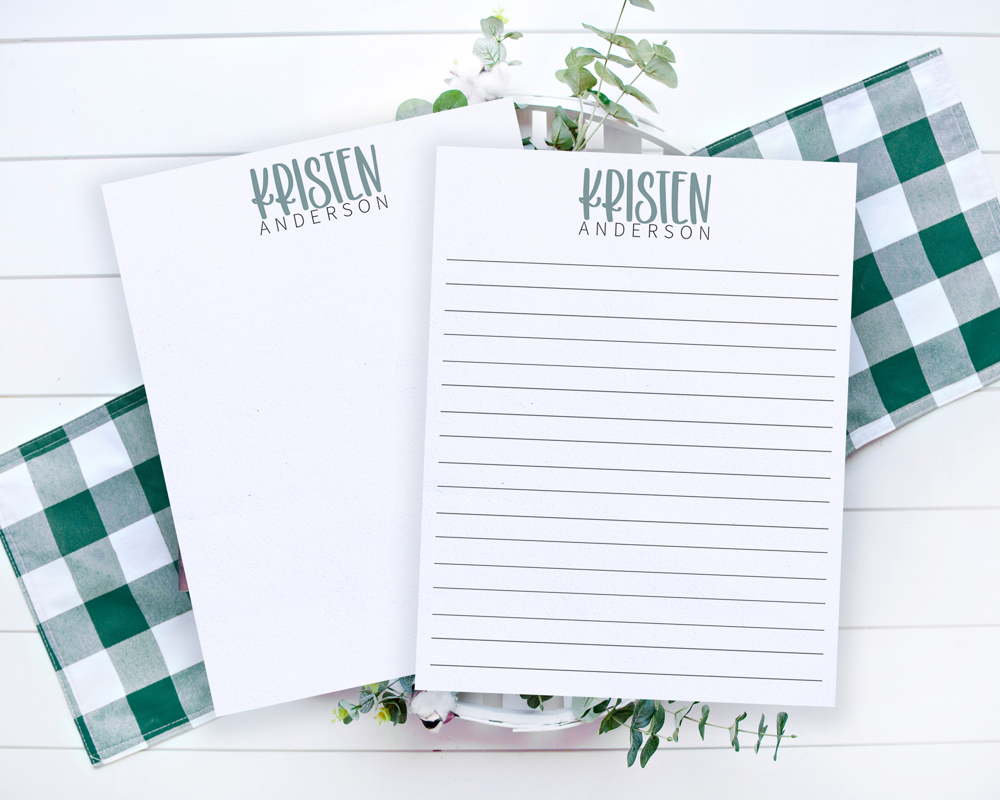 Personalized Trendy Fall Notepad | Great Stocking Stuffer