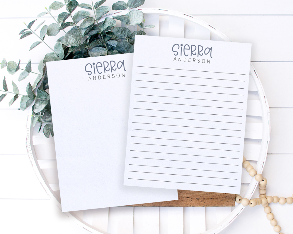 Personalized Trendy Fall Notepad | Great Stocking Stuffer