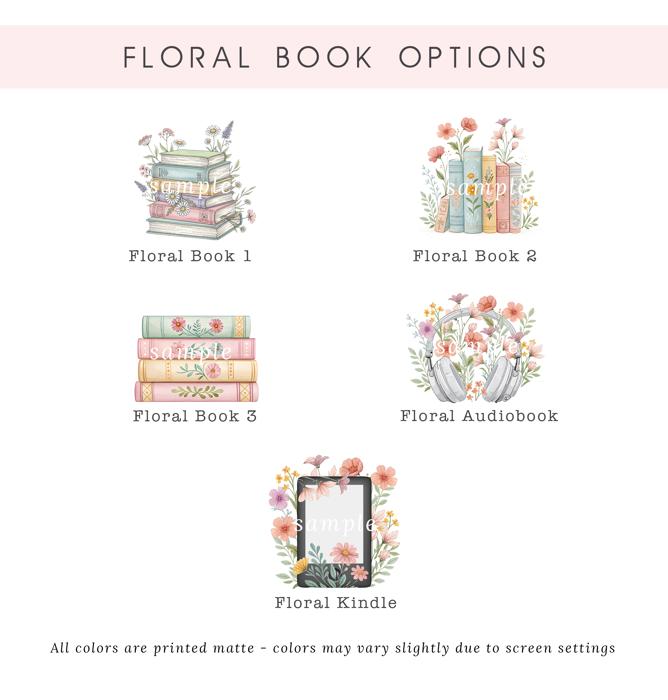 Personalized Floral Book Notepad | Book Lover Notepad | Reading Notepad