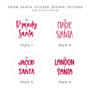  Modern From Santa Christmas Gift Labels | Set of 24 | FREE SHIPPING