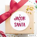  Modern From Santa Christmas Gift Labels | Set of 24 | FREE SHIPPING