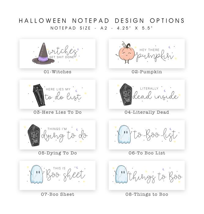Funny Halloween Notepad