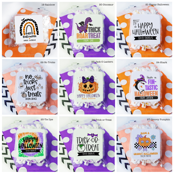Personalized Halloween Stickers | Set of 24