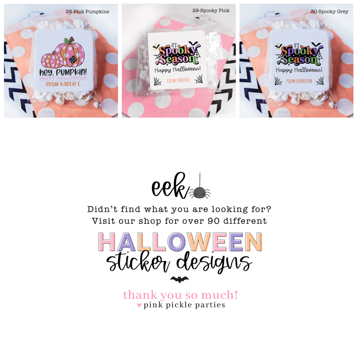 Personalized Halloween Stickers | Set of 24