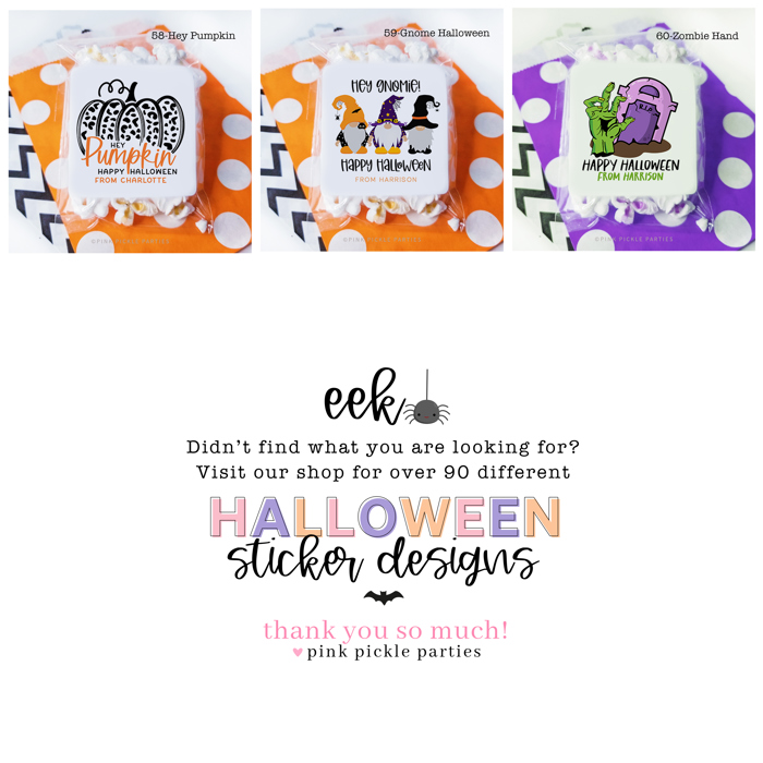 Personalized Halloween Stickers | Set of 24