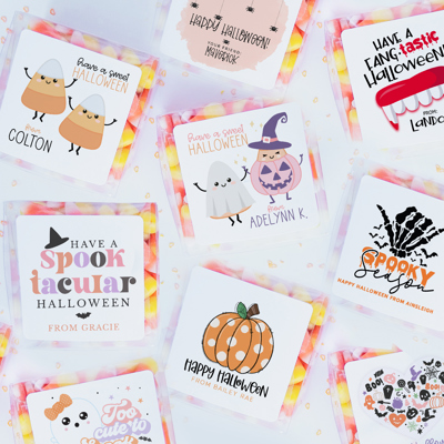 Personalized Halloween Stickers | Set of 24