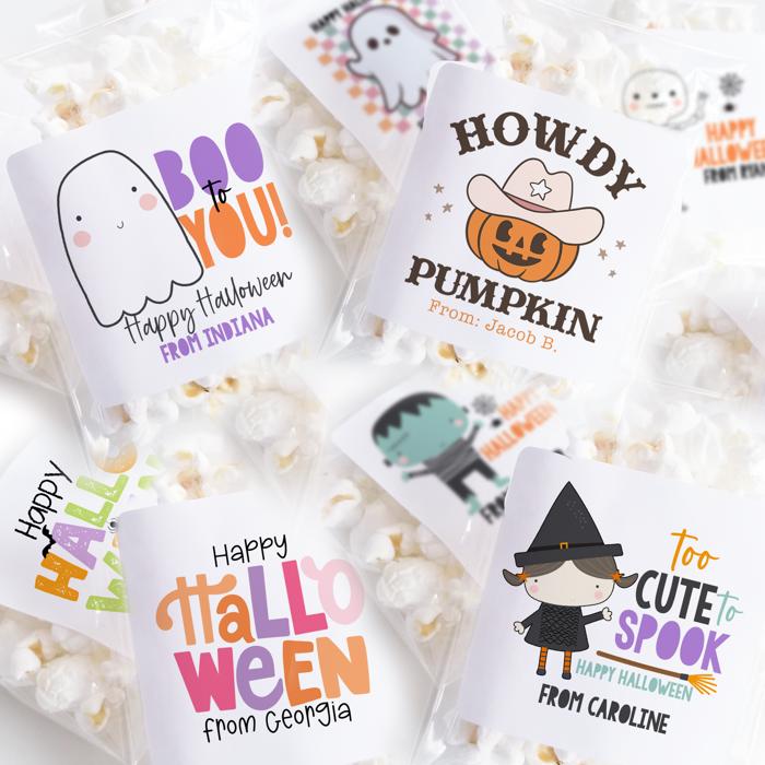 Personalized Halloween Stickers | Set of 24