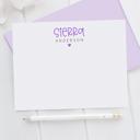  Personalized Heart Note Card Stationery | Set of 12 | FREE SHIPPING