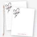  Personalized Nurse Notepad | Nurse Heart Stationery | Nurse Appreciation Week Gift 