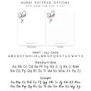  Personalized Nurse Notepad | Nurse Heart Stationery | Nurse Appreciation Week Gift 