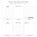  Personalized Notepads for Men | Professional Notepad | Father’s Day Gift | Office Notepad