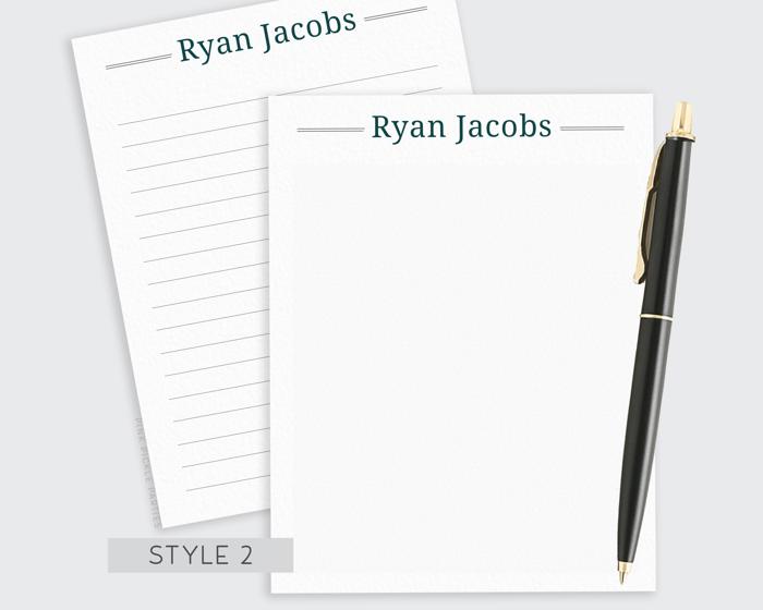 Personalized Notepads for Men | Professional Notepad | Father’s Day Gift | Office Notepad